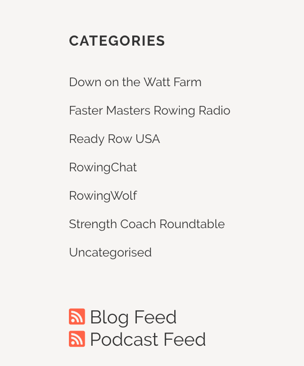 RowingChat, rowing podcast, RSS FEED,