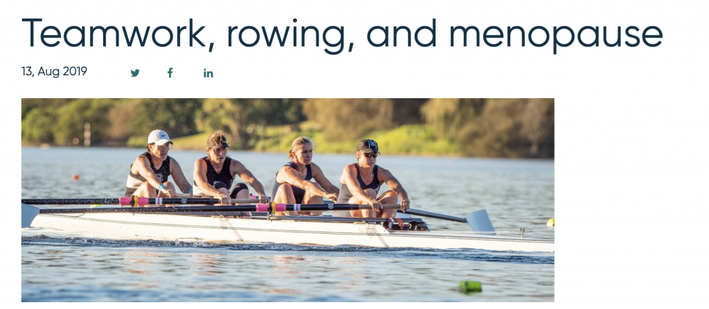 rowing, menopause sport, masters sport